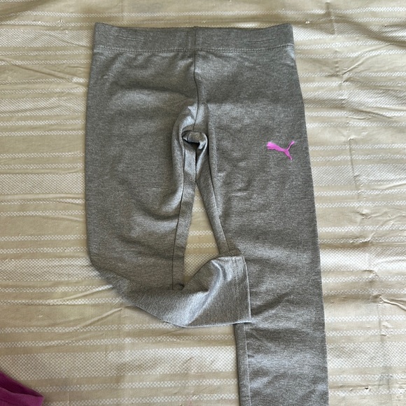 Puma Kids' Purple Top and Gray Leggings Set - Picture 6 of 6